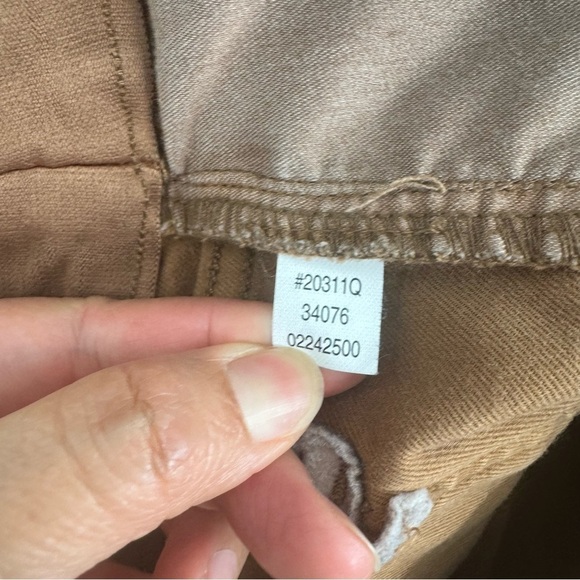 SPANX Stretch Twill High Rise Cargo Skinny Pants in Honey Glow Size Large - Picture 5 of 9